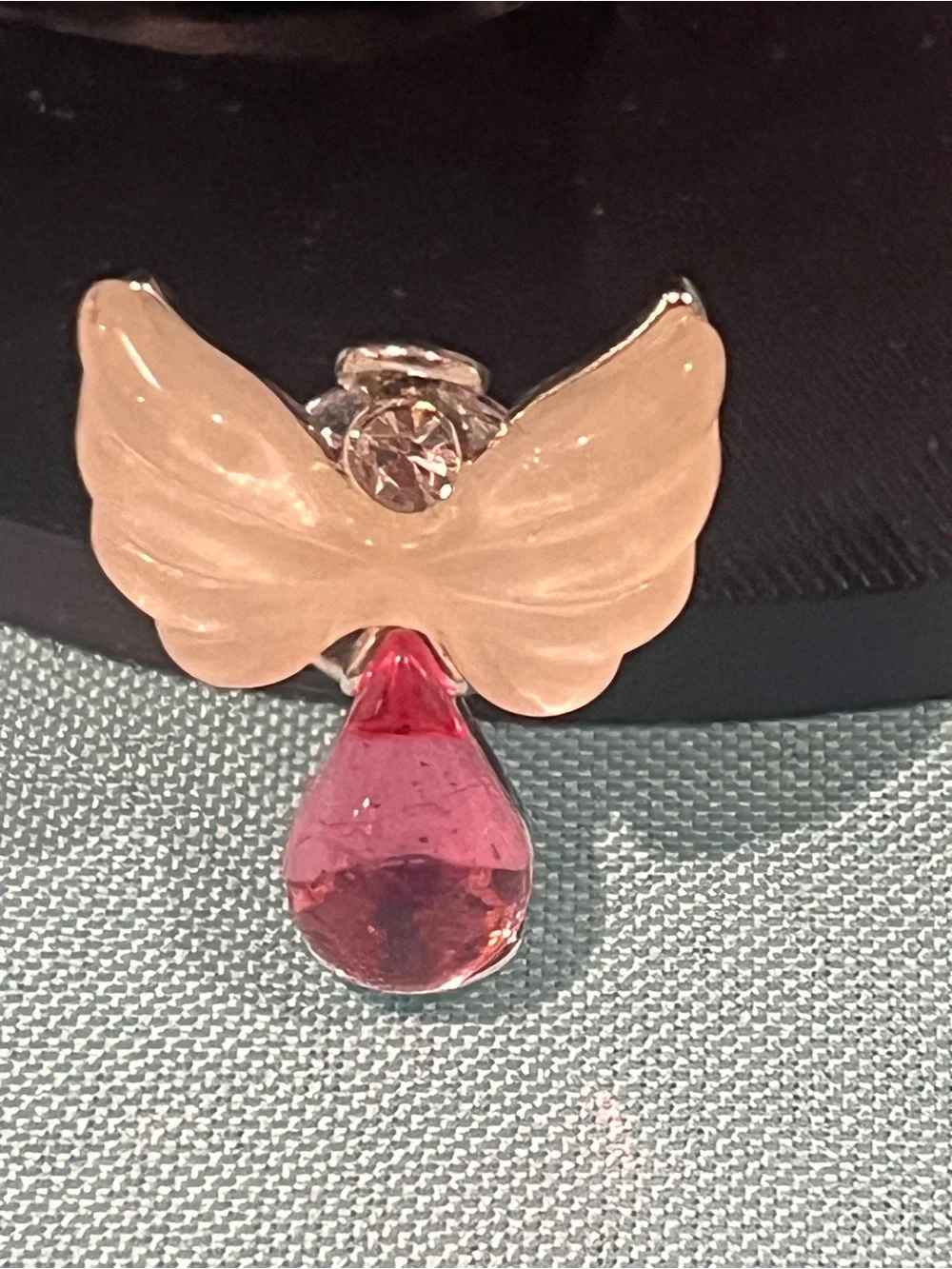 Pink Angel Wing Drop Pendant - Women Jewelry